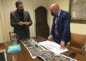 El nostre alcalde, Jesús Naharro, es reuneix amb el subdelegat del Govern a Barcelona, Carlos Pietro