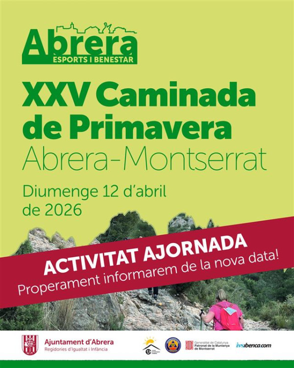 Des del Servei d'Esports estem treballant per trobar una nova data per a la celebració de l’activitat i pròximament n’informarem