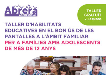 Taller gratuït per ajudar les famílies a gestionar l’ús de pantalles entre adolescents, els dimecres 8 i 22 d'abril a l'Espai La Galàxia