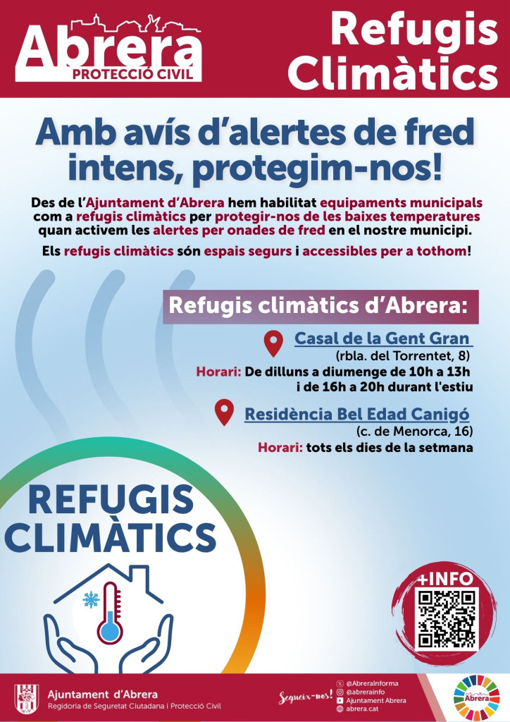 Refugis climàtics a Abrera - Onada de fred