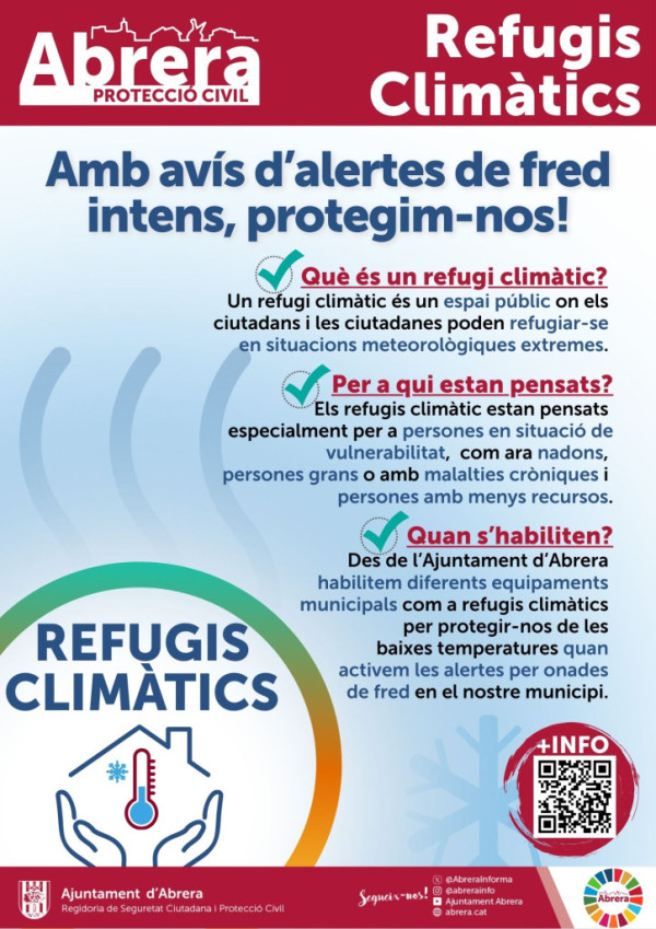Refugis climàtics a Abrera - Onada de fred