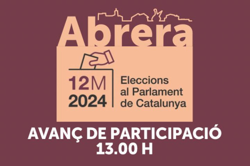 ELECCIONS PARLAMENT DE CATALUNYA 2024 - PARTICIPACIÓ 13H
