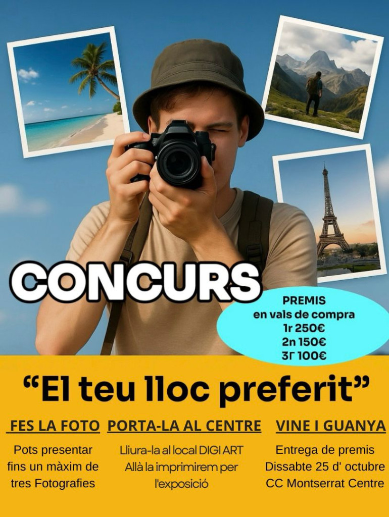 III Concurs fotogràfic del Montserrat Centre Abrera - 'El teu lloc preferit'