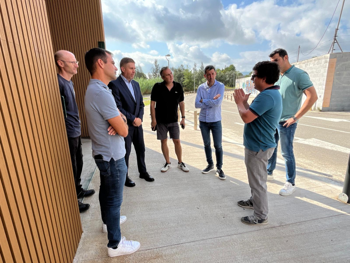 Rebem la visita de l’alcalde de Berga, Ivan Sànchez, i el regidor d'Esports, Guillem Canal
