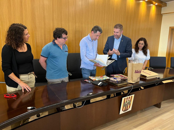 Rebem la visita de l’alcalde de Berga, Ivan Sànchez, i el regidor d'Esports, Guillem Canal