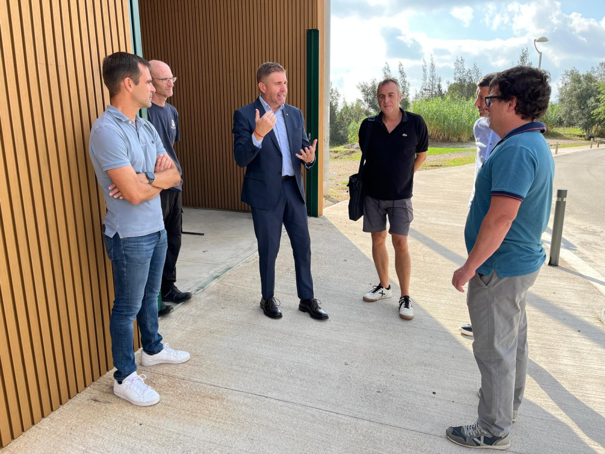 Rebem la visita de l’alcalde de Berga, Ivan Sànchez, i el regidor d'Esports, Guillem Canal
