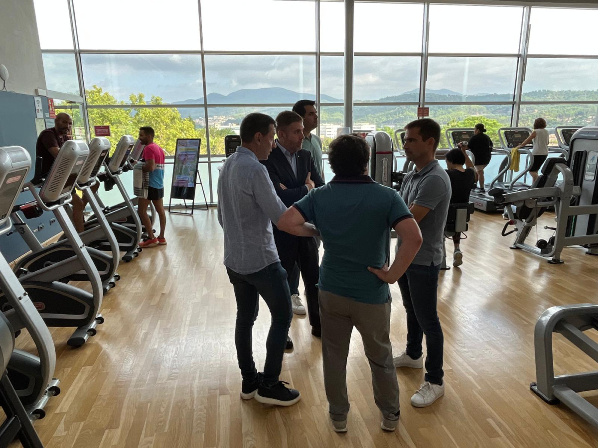 Rebem la visita de l’alcalde de Berga, Ivan Sànchez, i el regidor d'Esports, Guillem Canal