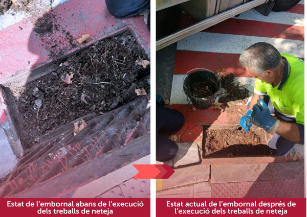 Continuem duent a terme treballs de neteja als embornals en diferents punts del nostre municipi per prevenir incidències a la via pública