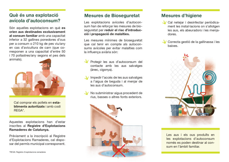 Des de l'Ajuntament d'Abrera fem difusió dels consells i mesures de prevenció davant la grip aviar