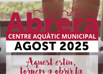 A Abrera, aquest estiu ens movem i fem esport! Durant el mes d'agost posa't en forma a la sala de fitness del CAM que romandrà oberta del dijous 1 al dissabte 31. Us hi esperem!