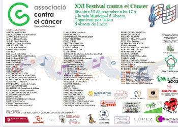 Cartell XXI Festival Contra el Càncer d'Abrera 2025