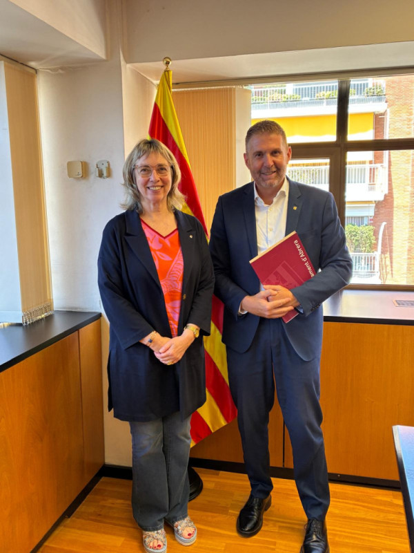 Ens reunim amb el Departament d’Educació i Formació Professional de la Generalitat de Catalunya per avançar en l’ampliació de l’Institut Voltrera i la millora de les infraestructures educatives