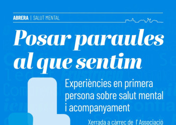 Posem en valor el benestar emocional de les persones per commemorar el Dia Mundial de la Salut Mental. Xerrada dimecres 21 d'octubre de 2026