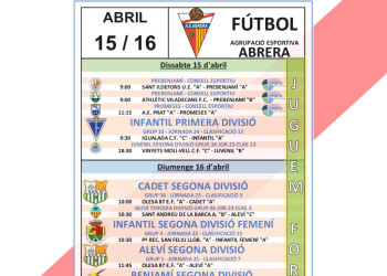 Competicions esportives 15 i 16.04.23 - AE Abrera visitant