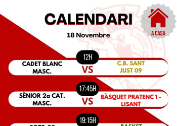 Partits CBA dissabte 18.11.23 - Local 2