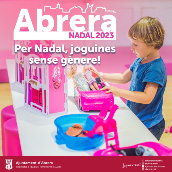 Per Nadal, joguines sense gènere! Un any més engeguem la campanya pel foment de la compra responsable de joguines igualitàries