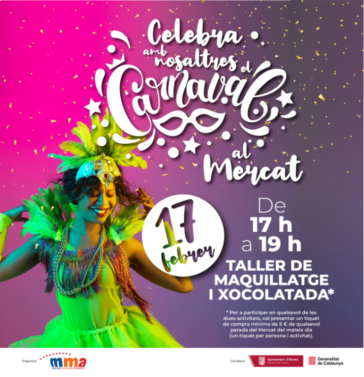 Taller de maquillatge i xocolatada de Carnaval - Divendres 17 de febrer