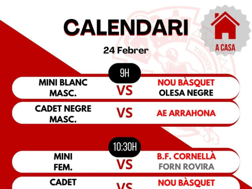 Partits Club Bàsquet Abrera 24-25 febrer 2024 1