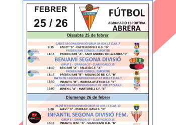 Partits AE ABRERA - 25 i 26.02.23 - LOCAL
