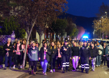 Abrera Municipi Feminista! Més de 300 persones han participat en la sisena Marxa Nocturna de la Dona a Abrera, amb el lema 'Juntes fem nostra la nit'