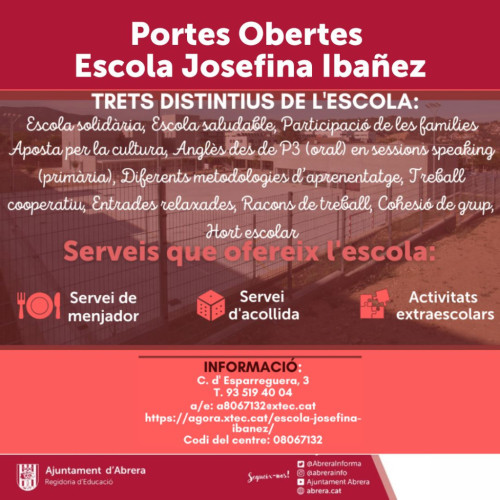 Portes obertes a l'Escola Josefina Ibañez