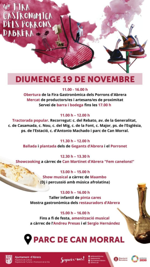 4a Fira Porrons d'Abrera - Programació diumenge 19 de novembre de 2023.jpeg