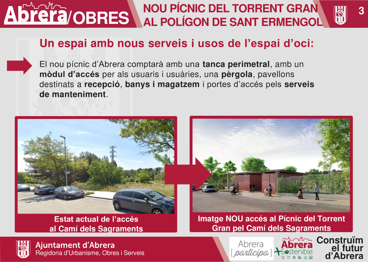 Iniciem les obres de la nova zona de pícnic i lleure de Sant Ermengol d’Abrera
