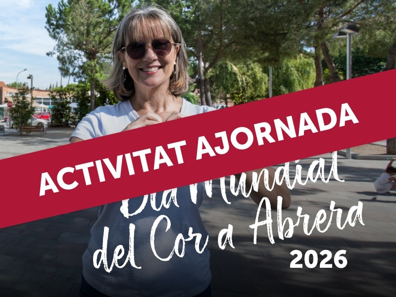 Activitat ajornada! La xerrada sobre la prevenció de l’infart i la reanimació cardiopulmonar. d'avui dilluns 28 de setembre, queda ajornada. Properament informarem de la nova data