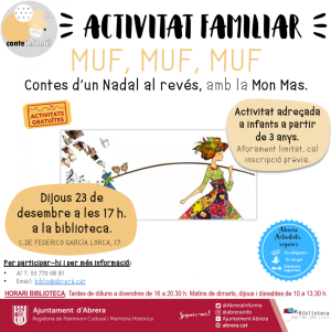 Activitats Biblioteca Josep Roca i Bros Desembre 2021 - Conte infantil Muf, Muf, Muf.png