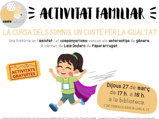 Activitats Biblioteca Josep Rocai Bros - Març 2025 - Conte infantil