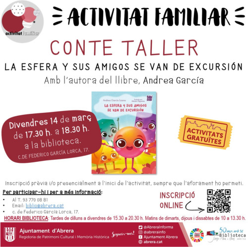 Activitats Biblioteca Josep Rocai Bros - Març 2025 - Conte taller