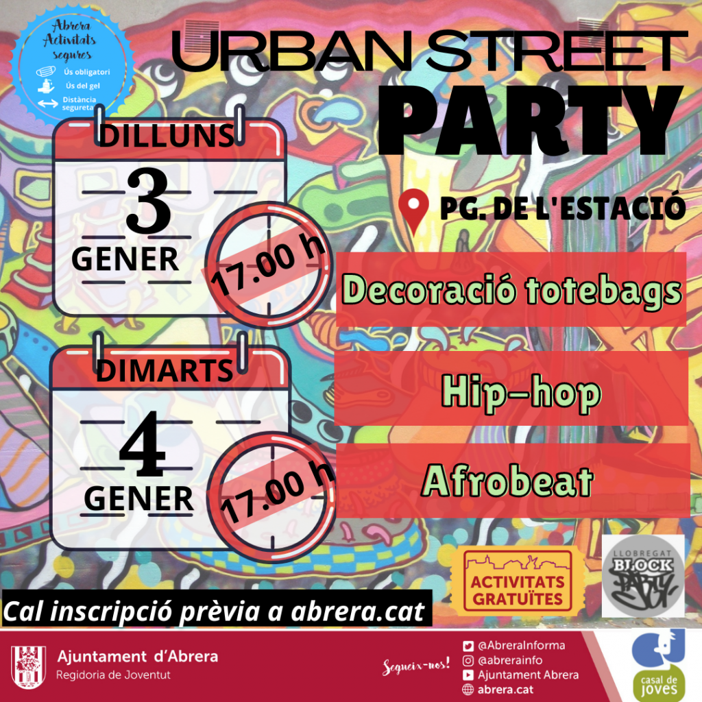 Activitats gener 2022 Servei de Joventut - Urban Street Party 03