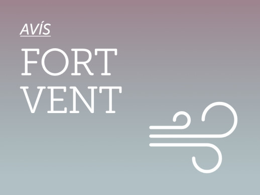 Avís. Fort vent