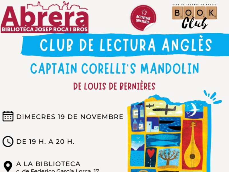 Biblioteca novembre 2025 - Club lectura en anlglès