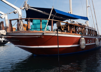 Embarcació de Global Sumud Flotilla. Foto: Gulcin Bekar. Global Sumud Flotilla