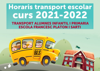 Horaris transport escolar curs 2021-22