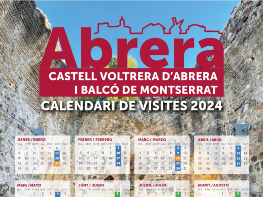 Calendari de portes obertes i visites guiades al Castell de Voltrera i Balcó de Montserrat pel 2024