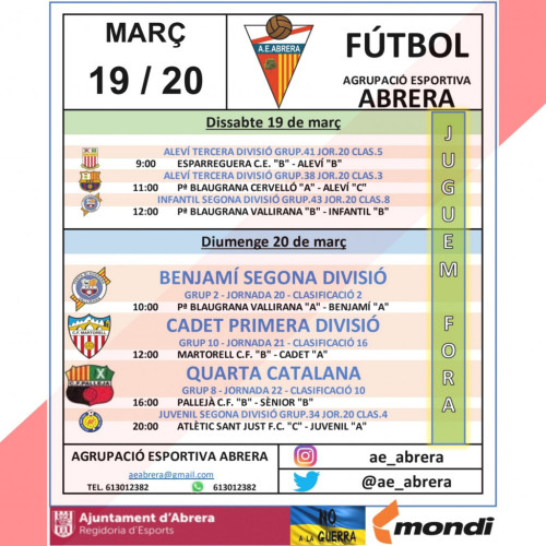 Calendari partits Agrupació Esportiva Abrera cap de setmana 19 i 20 de març - A fora.jpg