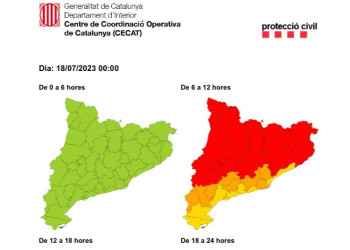 Previsió de calorada 18.07.23