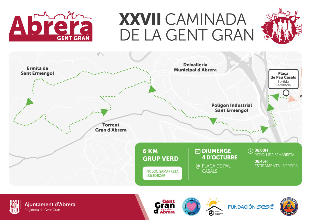 Caminada de la Gent Gran 2026. Itinerari verd
