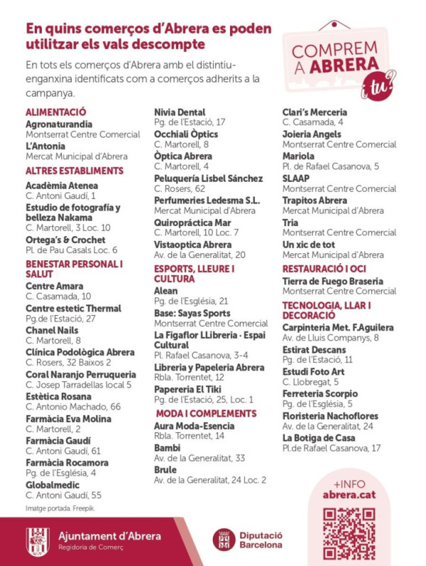 A Abrera impulsem una nova campanya per fomentar el comerç local: 'Comprem a Abrera Online'
