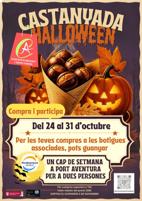 Castanyada i Halloween amb l'Associació de Botiguers i Comerços d'Abrera