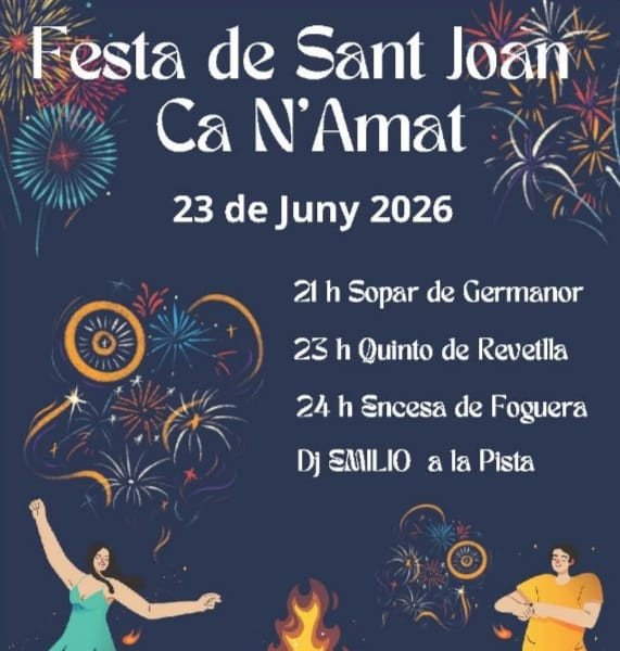 CARTEL SANT JOAN CA N'AMAT 2026