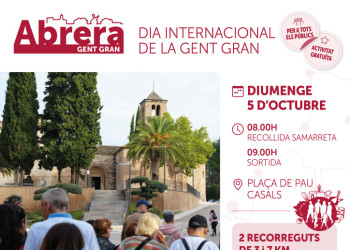 Obrim les inscripcions de la 26a Caminada de la Gent Gran d'Abrera