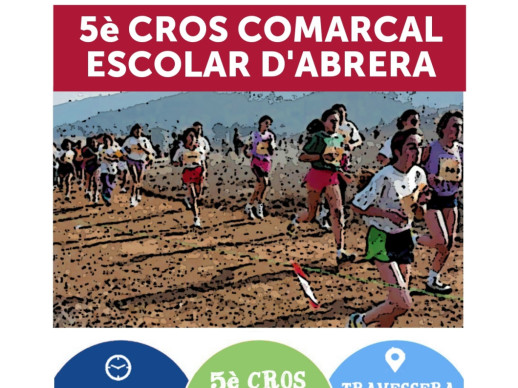 El dissabte 4 de febrer tindrà lloc el Cinquè Cros Comarcal Escolar d’aquest curs 2022-2023, i Cros Local d'Abrera, a la Travessera de Can Morral