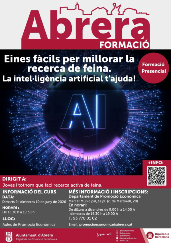 Cartell curs Eines fàcils per millorar la recerca de feina - Juny 2026