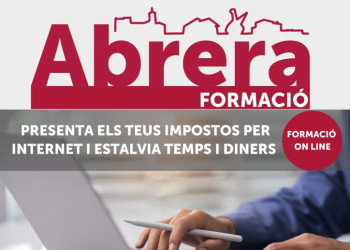 Cartell curs Presenta els teus impostos per Internet i estalvia temps - Juny 2026