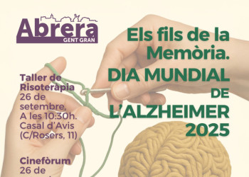 A Abrera commemorem el Dia Mundial de l'Alzheimer 2025 amb diverses activitats al Casal de la Gent Gran