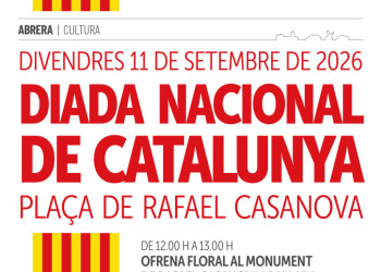 El divendres 11 de setembre de 2026 commemorarem, un any més, la Diada Nacional de Catalunya, amb diferents activitats!
