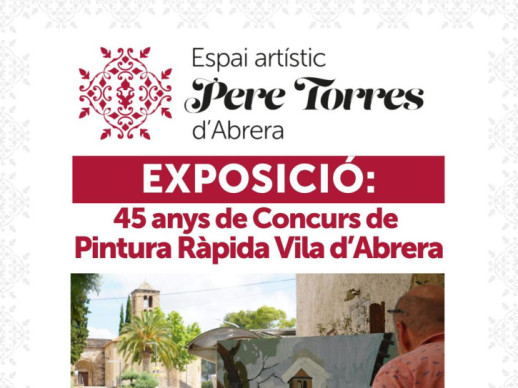 Cartell Exposició 45 anys del Concurs de Pintura Ràpida Vila d'Abrera